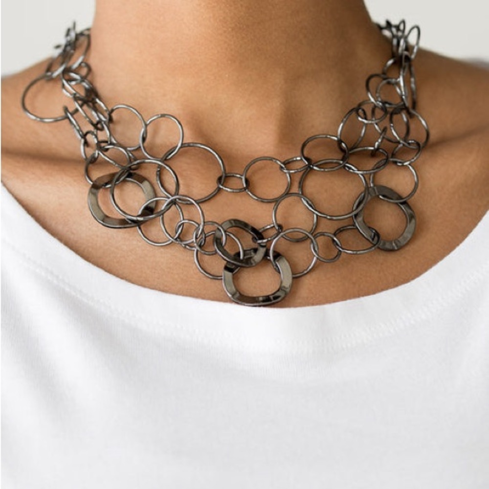 Main Street Mechanics Black Necklace